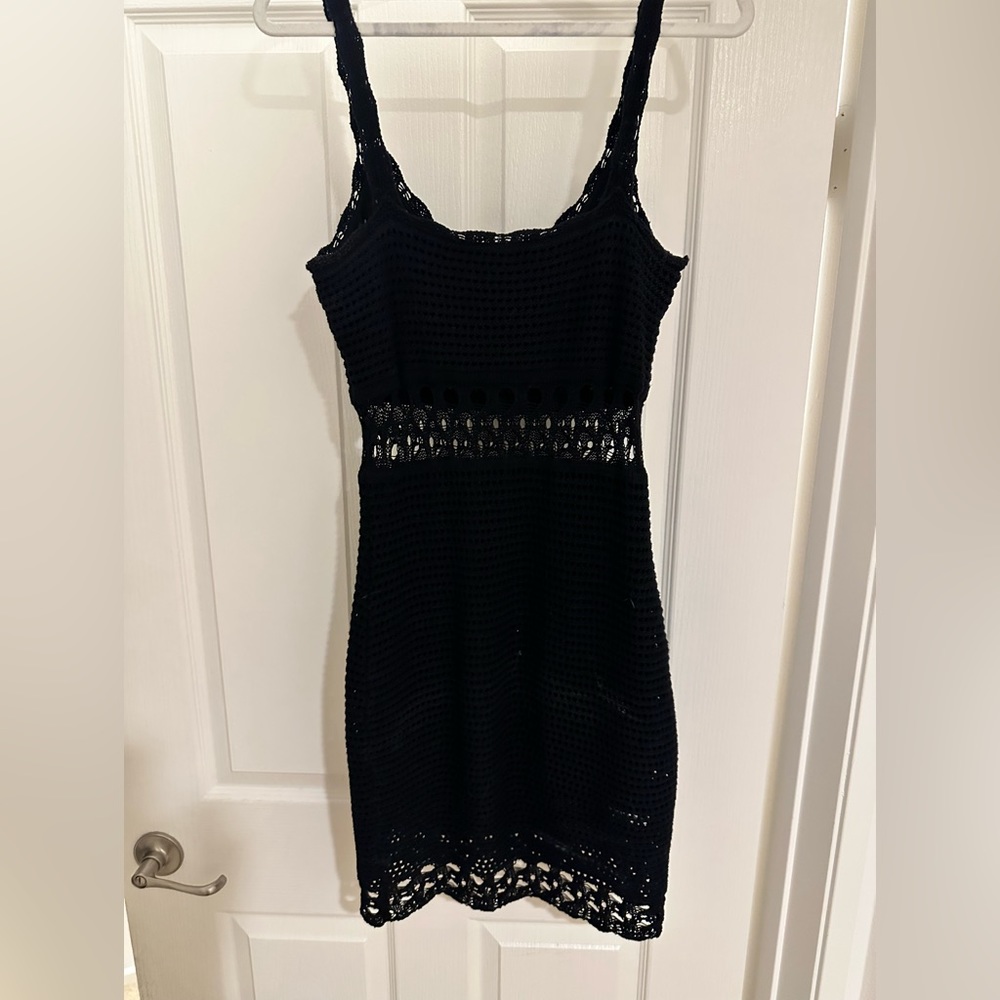 Black Crochet Guess dress